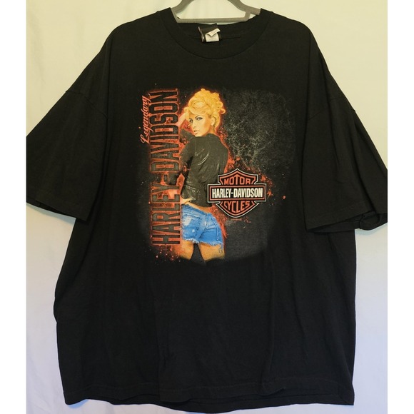 Other - Harley Davidson 2018 Fox River St. Charles Illinois Legendary Hot Girl Tshirt
